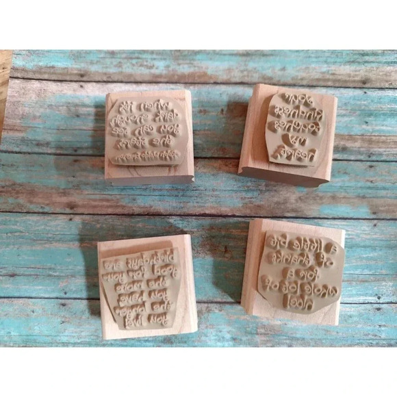 Set of 8 Rubber Stamps-Quick & Cute-Stampin Up-2002 Vintage - Picture 7 of 7